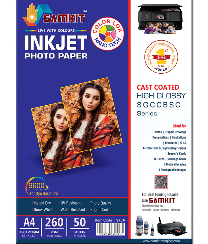 Photo Glossy Paper Cast Coated